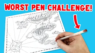 Can I draw a map with the WORST PEN EVER?!