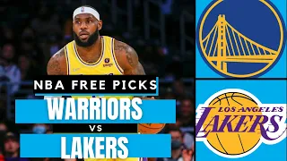 WARRIORS vs LAKERS Picks | Free NBA Picks Today | NBA Prop Bets Today | LINEUPS