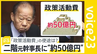 「政治とカネ」 二階元幹事長に“約50億円”野党が追及する　巨額「政策活動費」の使途は？【news23】｜TBS NEWS DIG