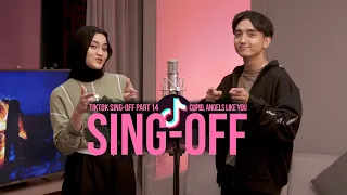 SING-OFF TIKTOK SONGS PART 14 (Cupid, Angels Like You, Rahmatun Lil Alameen) vs  @EltasyaNatasha​