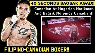 FILIPINO-CANADIAN BOXER UNANG SABAK SA PROFESSIONAL FIGHT NAGPASIKAT AGAD SA DALWANG NAKALABAN