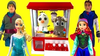 Disney Frozen Anna Elsa Play the Claw Machine