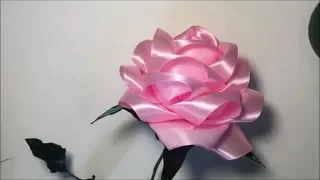 Big rose of satin ribbon