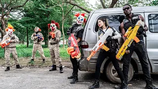 LTT Films : Silver Flash Black Nerf Guns Hunt Down Criminal Gangs Fight Mr Tiger Mask Terror Monster