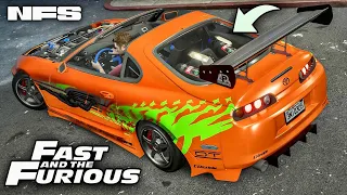 REPLICA PERFEITA do Toyota Supra do Brian, Velozes e Furiosos! NFS: Payback!!!