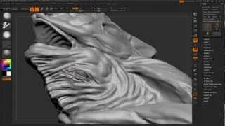 Zbrush character sculpt - shark hybrid 003