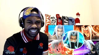 Sephiroth All Victory Poses, Final Smash, Kirby Hat & Palutena Guidance in Smash Bros REACTION