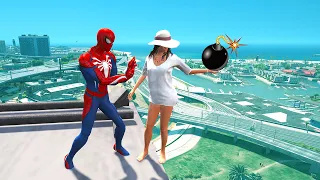 Spiderman vs Bad Girls Water Ragdolls Thug Life #19​ Funny and Epic Moments (GTA 5 WINS & FAILS)