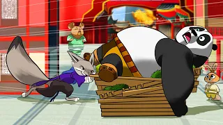 Po Catches a Thief in the Hall of Heroes | KUNG FU PANDA 4 (2024) Final Battle Healthbars (2K Likes)