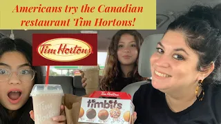 Americans try Canadian Tim Hortons for the FIRST TIME!