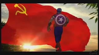 Capitán América bailando himno de la URSS(versión cumbia).