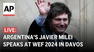 LIVE: Argentina President Javier Milei addresses World Economic Forum in Davos