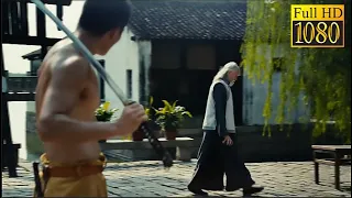 Japanese master despises white haired old man, but he is kungfu master who defeat him with one hand.