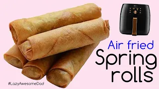 Simple easy air fryer spring rolls (lumpia egg roll) Pork & Prawns - Philips Airfryer XXL