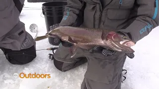 Ice Fishing for Big Rainbows at Calder Reservoir