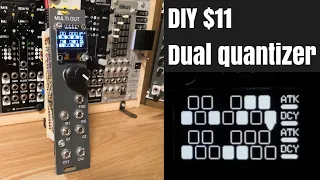 [ $11 ] DIY modular synth Dual quantizer (note selectable) and Envelope generator w/ seeeduino xiao