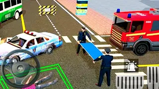 Ambulance Policeman Driver Simulator   Emergency Rescue Truck   Android Gameplay 4K