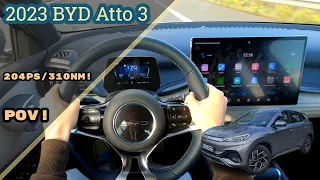 2023 BYD Atto 3 150KW/204 PS POV Test Drive! | AUTOBAHN 4K