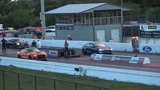 TESLA PLAID VS SHELBY COBRA GT500 MUSTANG 1/4 MILE RACE. 1000 HORSEPOWER CLUB