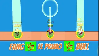 Fang vs El primo vs Bull | Kim Daha Uzağa Gidecek? #1 | BRAWL STARS