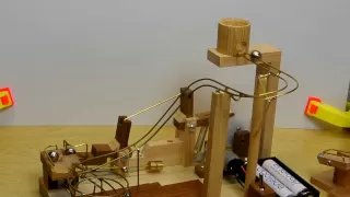 Catapult marble machine