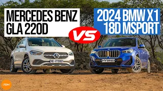 2024 BMW X1 18d M-Sport VS Mercedes GLA220d: Which sporty premium crossover should you pick?