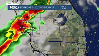 Cold front brings scattered showers and storms