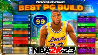 NBA 2K LEAGUE PRO SHOWS BEST PG BUILD IN NBA 2K23! *THIS BUILD IS GAME BREAKING*