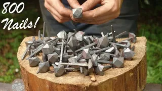 Forging 800 Nails by Hand!