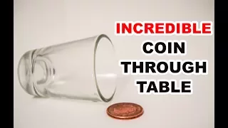 Incredible Coin Through Table - Magic Trick Tutorial