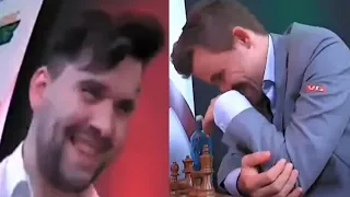 Magnus Carlsen and Ian Nepomniachtchi Both Start Laughing During their Game