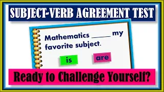 SUBJECT VERB AGREEMENT TEST