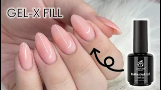 GEL-X FILL WITH BUILDER GEL | DAILY CHARME'S FULL COVER TIPS | APRE GEL-X DUPE