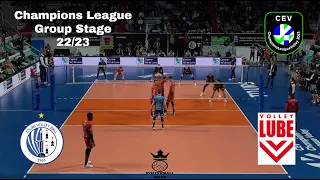 Dramé vs Yant - Scout View - Tours vs Lube - CEV Champions League 22/23 - Group Stage - Highlights