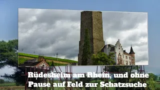 Von Rüdesheim am Rhein und danach auf das Feld der vielen Funde. Der Detektor kam nicht zur Ruhe.