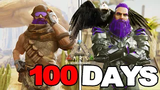 I Survived 100 Days Of Hardcore Ark Survival Evolved (Scorched Earth)