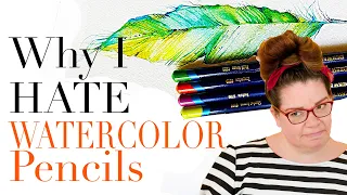 A 10 Minute Watercolor Pencil Feather (Step by Step)