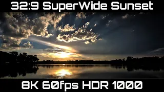 32:9 Super UltraWide realtime sunset 8K60 HDR 1000