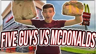 MCDONALDS VS FIVE GUYS | CHEAP VS EXPENSIVE | Is FIVE GUYS Really Worth It?