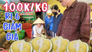 Bất Ngờ Sầu Riêng Ri 6 Cơm Vàng Giảm Giá Còn 100k/Kg, Khách Chốt Đơn Khui Liên Tục.