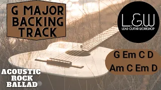 G Major Backing Track - Acoustic Rock Ballad