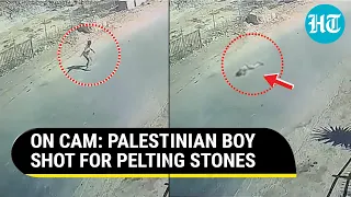 Israeli Troops Show No Mercy; Palestinian Boy Pelts Stones, Gets Shot In West Bank | Watch