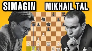 Brilliant Trap ! | Mikhail Tal vs Vladimir Simagin, 1956 | USSR Championship