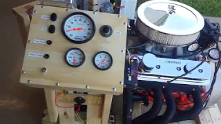 LT1 with Carburetor on home made test stand