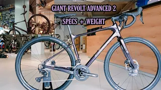 2021 GIANT REVOLT ADVANCED 2 SPECS + WEIGHT
