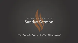 You Can’t Go Back to the Way Things Were — Bishop Barron’s Sunday Sermon