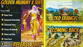 🔥 Mummy X-suit Here | Golden Mummy X Suit - Old Erangel Back Leaks | A7 Royal Pass Leaks
