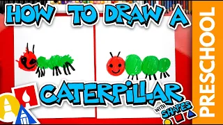 Drawing A Caterpillar Using Shapes - Preschool