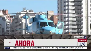 Así llegaba Javier Milei a Plaza San Martín