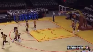 Steph Curry Crosses Magic Johnson For Mid-Range Jumper